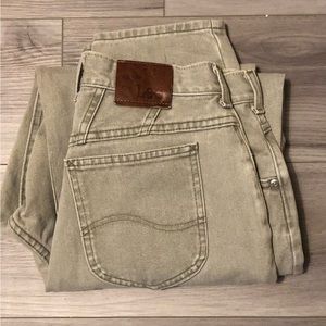 Vintage tan washed lees